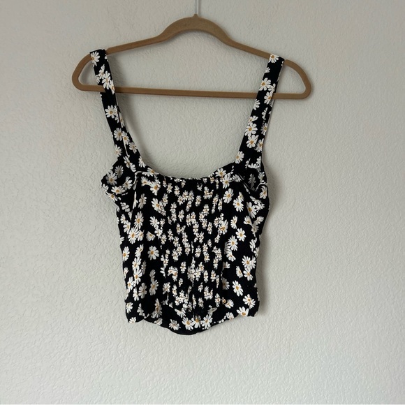 Reformation Elaine Square Neck Top in Daisy Chain - Picture 6 of 6